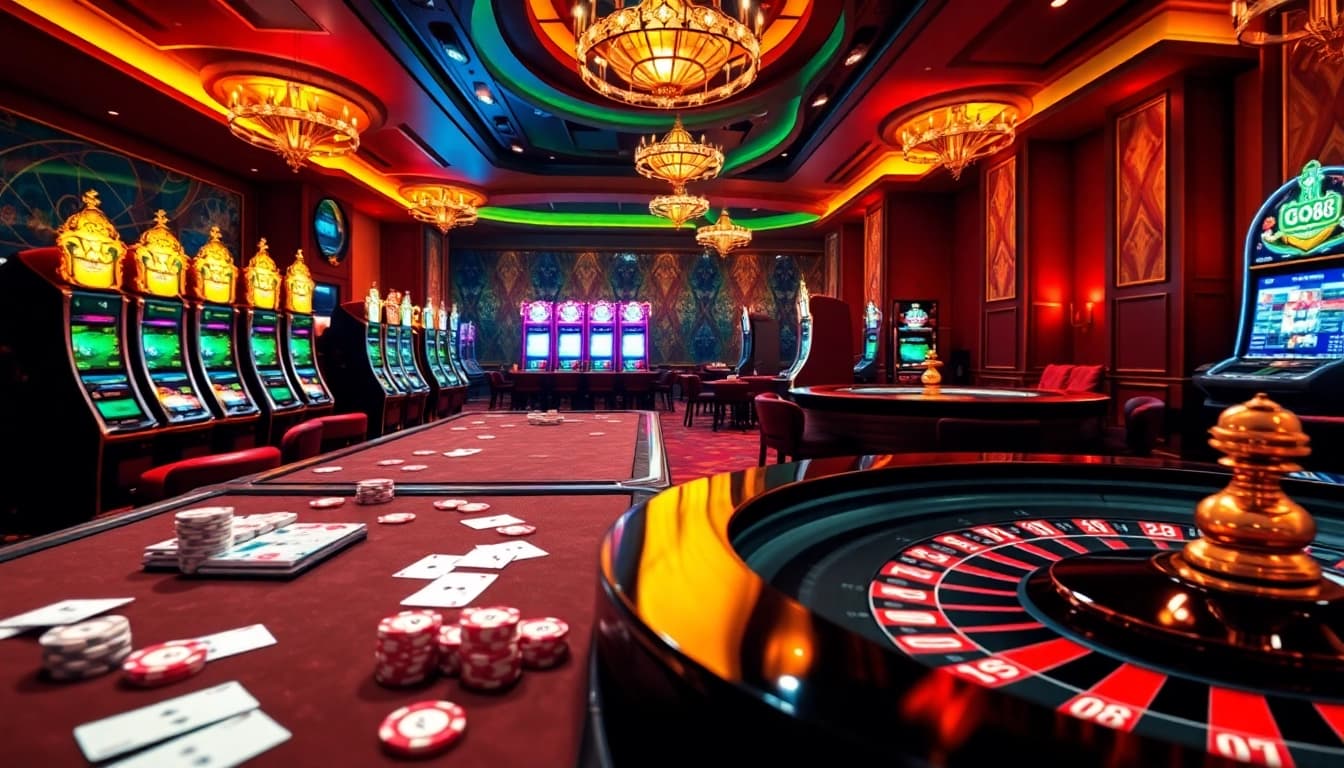 Experience the thrill of go8 gambling with luxury tables, vibrant slot machines, and engaging mobile play.