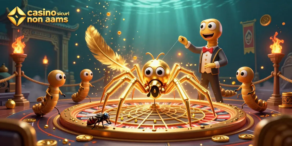 Experience the thrill of casino sicuri non aams with vibrant characters and dynamic gaming elements in a stunning illustration.