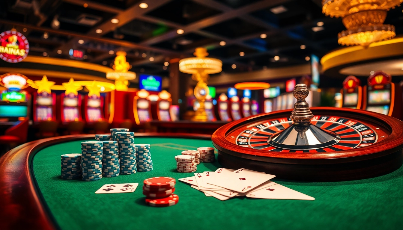 Experience the glamour of gambling with JUMLAH BACKLINK showcased at an upscale casino table game.