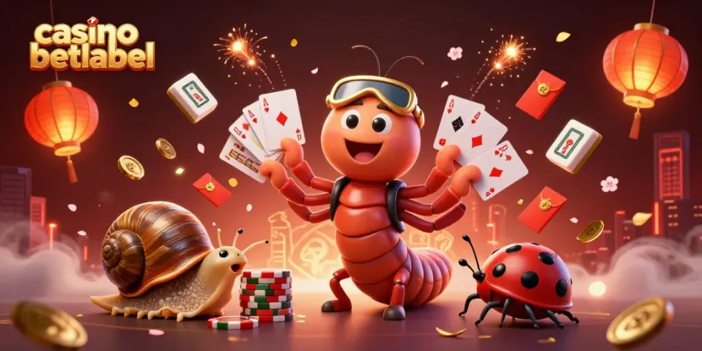Enjoy the vibrant casino betlabel experience with lively characters and festive elements in 3D.