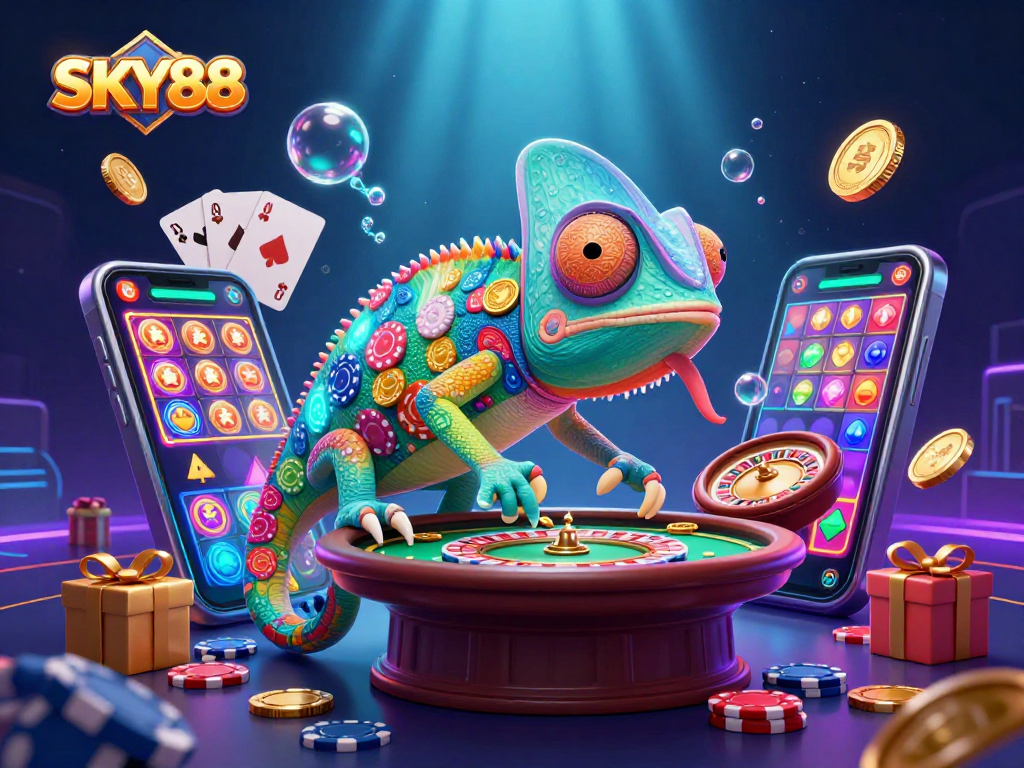 Experience the excitement of SKY88 casino with dynamic games and vibrant colors.