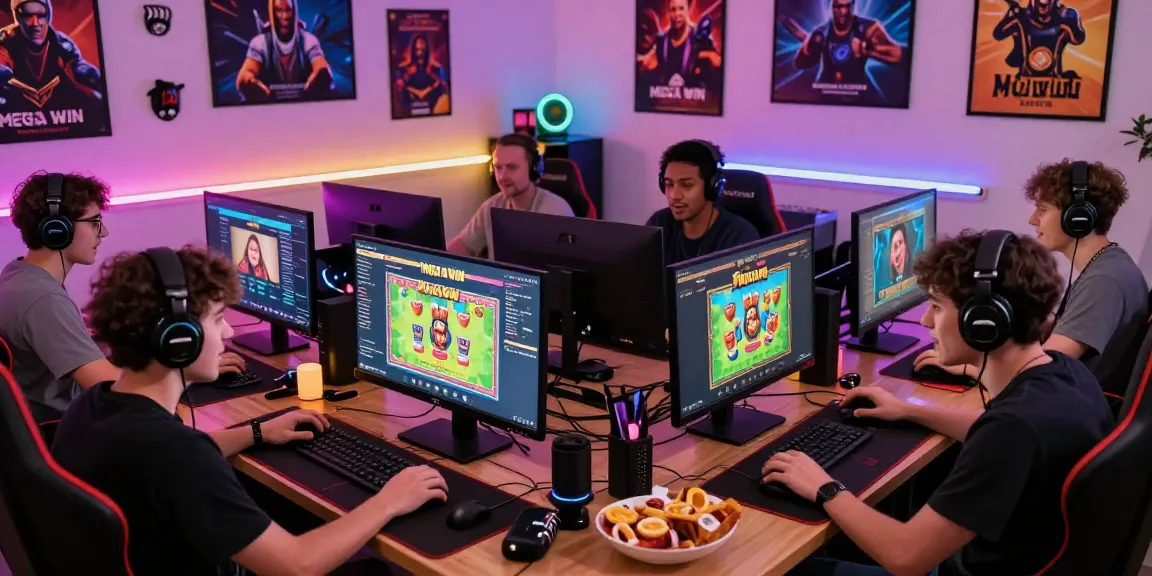 Komunitas gaming online megawin88 dengan pemain beragam berinteraksi saat bermain game Mega Win.