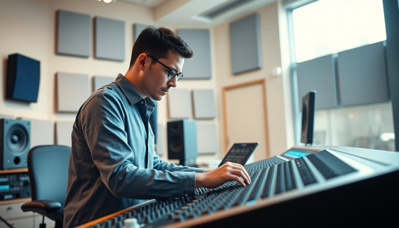 Enhance your music with expert online audio mastering techniques in a professional studio.