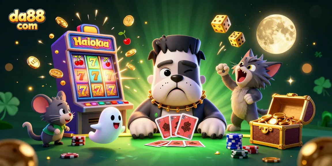 Engage with da88 com and win with dynamic casino games featuring a cartoon werewolf and Frankenstein bulldog!