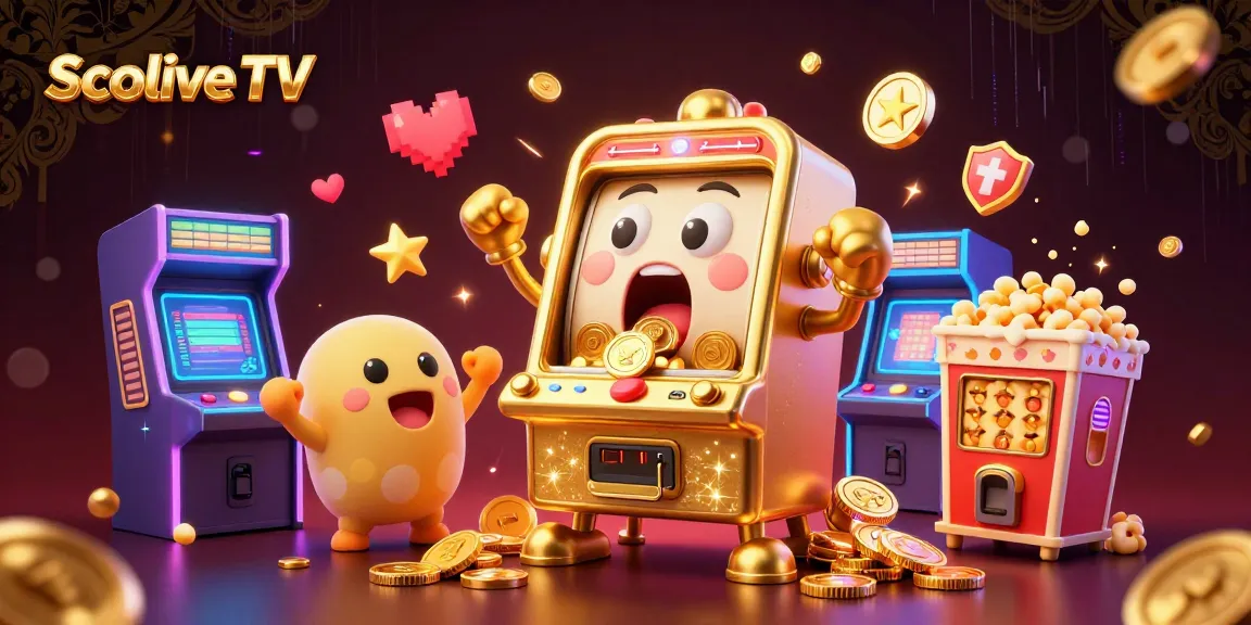 Socolive TV celebrates online gaming with a dynamic scene of slot machines and vibrant game elements.